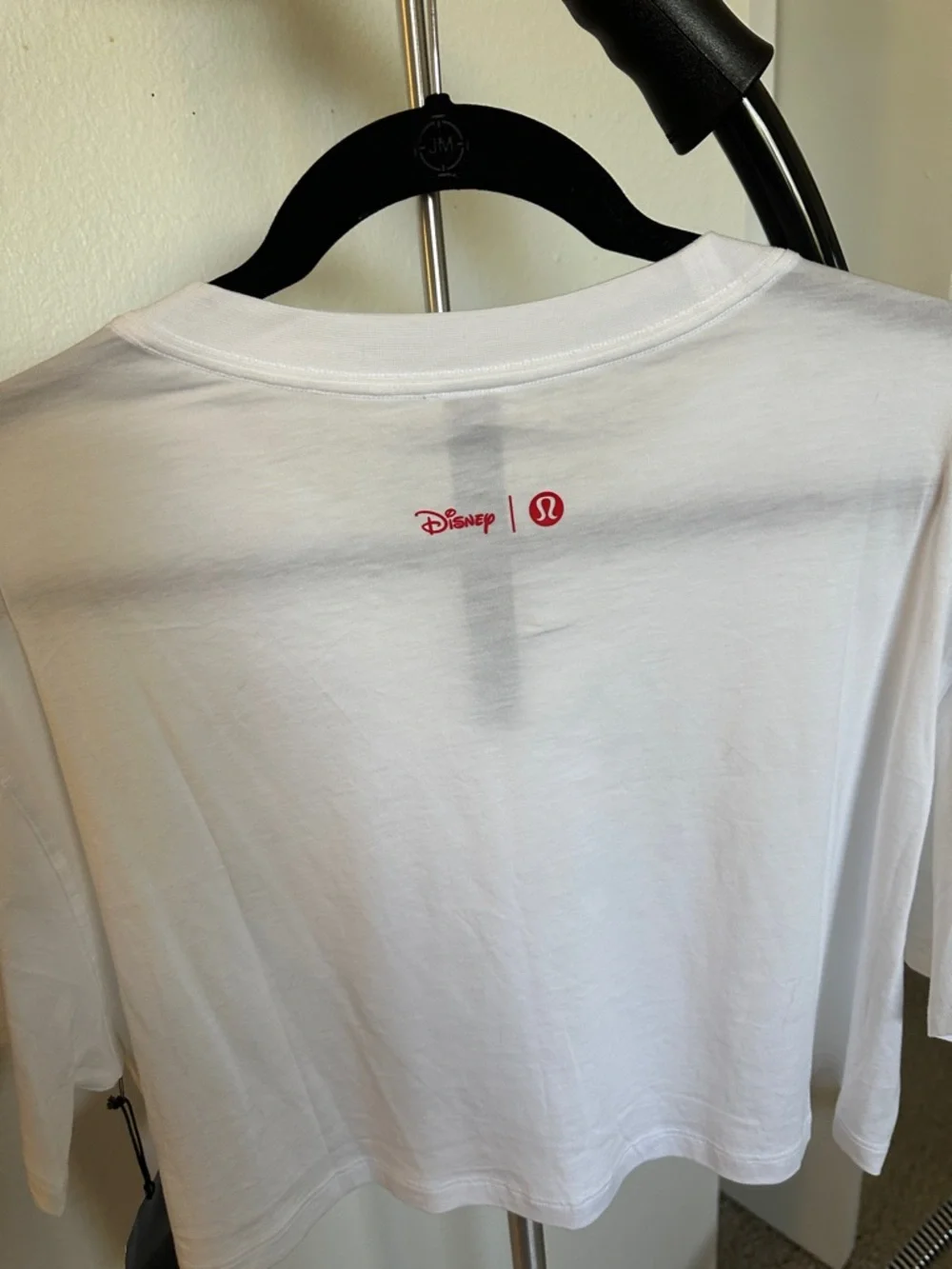 lululemon Disney White Cropped Tee with Black Minnie Outline - Picture 4 of 4